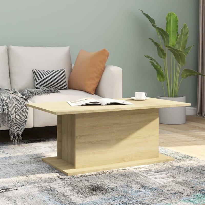Tavolino da Salotto Rovere Sonoma 102x55,5x40 cm in Truciolato Tavolino da Salotto Rovere Sonoma 102x55,5x40 cm in Truciolato