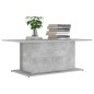 vidaXL Tavolino da Salotto Grigio Cemento 102x55,5x40 cm in Truciolato vidaXL Tavolino da Salotto Grigio Cemento 102x55,5x40 cm in Truciolato