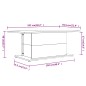 vidaXL Tavolino da Salotto Grigio Cemento 102x55,5x40 cm in Truciolato vidaXL Tavolino da Salotto Grigio Cemento 102x55,5x40 cm in Truciolato