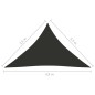Parasole a Vela Oxford Triangolare 3,5x3,5x4,9 m Antracite Parasole a Vela Oxford Triangolare 3,5x3,5x4,9 m Antracite
