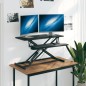 Banco da Lavoro Regolabile 90x40x(13-50) cm in Acciaio e Legno