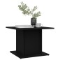 Tavolino da Salotto Nero 55,5x55,5x40 cm in Truciolato Tavolino da Salotto Nero 55,5x55,5x40 cm in Truciolato