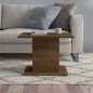 Tavolino da Salotto Rovere Marrone 55,5x55,5x40cm in Truciolato Tavolino da Salotto Rovere Marrone 55,5x55,5x40cm in Truciolato