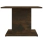 Tavolino da Salotto Rovere Fumo 55,5x55,5x40 cm in Truciolato