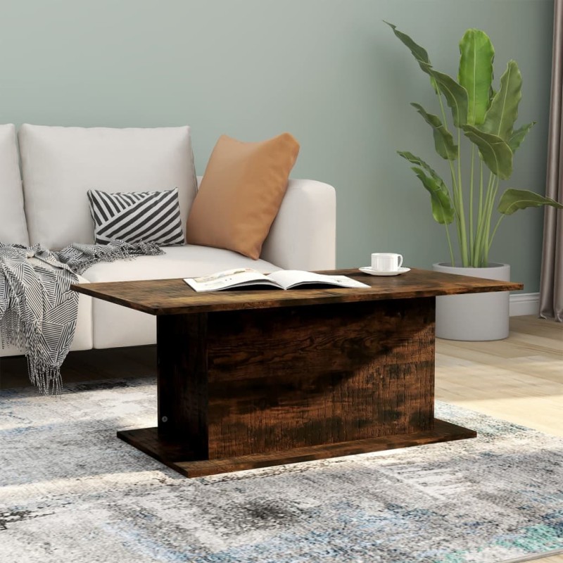 Tavolino da Salotto Rovere Fumo 102x55,5x40 cm in Truciolato Tavolino da Salotto Rovere Fumo 102x55,5x40 cm in Truciolato