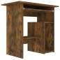 Scrivania Rovere Fumo 80x45x74 cm in Legno Multistrato Scrivania Rovere Fumo 80x45x74 cm in Legno Multistrato