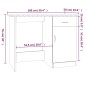 Scrivania Rovere Marrone 100x50x76 cm in Legno Multistrato Scrivania Rovere Marrone 100x50x76 cm in Legno Multistrato