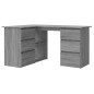 Scrivania Angolo Grigio Sonoma 145x100x76 cm Legno Multistrato Scrivania Angolo Grigio Sonoma 145x100x76 cm Legno Multistrato