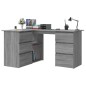Scrivania Angolo Grigio Sonoma 145x100x76 cm Legno Multistrato Scrivania Angolo Grigio Sonoma 145x100x76 cm Legno Multistrato