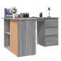 Scrivania Angolo Grigio Sonoma 145x100x76 cm Legno Multistrato Scrivania Angolo Grigio Sonoma 145x100x76 cm Legno Multistrato
