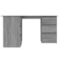 Scrivania Angolo Grigio Sonoma 145x100x76 cm Legno Multistrato Scrivania Angolo Grigio Sonoma 145x100x76 cm Legno Multistrato