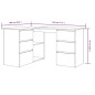 Scrivania Angolo Grigio Sonoma 145x100x76 cm Legno Multistrato Scrivania Angolo Grigio Sonoma 145x100x76 cm Legno Multistrato