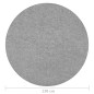 Erba Artificiale con Tacchetti D. 130 cm Grigio Rotondo Erba Artificiale con Tacchetti D. 130 cm Grigio Rotondo