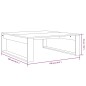 Tavolino Salotto Grigio Sonoma 100x100x35 cm Legno Multistrato Tavolino Salotto Grigio Sonoma 100x100x35 cm Legno Multistrato