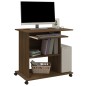 Scrivania Computer Rovere Marrone 80x50x75 cm Legno Multistrato Scrivania Computer Rovere Marrone 80x50x75 cm Legno Multistrato
