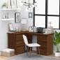 Scrivania Angolo Rovere Marrone 145x100x76 cm Legno Multistrato Scrivania Angolo Rovere Marrone 145x100x76 cm Legno Multistrato