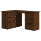 Scrivania Angolo Rovere Marrone 145x100x76 cm Legno Multistrato Scrivania Angolo Rovere Marrone 145x100x76 cm Legno Multistrato