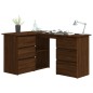 Scrivania Angolo Rovere Marrone 145x100x76 cm Legno Multistrato Scrivania Angolo Rovere Marrone 145x100x76 cm Legno Multistrato