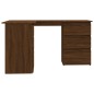 Scrivania Angolo Rovere Marrone 145x100x76 cm Legno Multistrato Scrivania Angolo Rovere Marrone 145x100x76 cm Legno Multistrato
