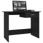 Scrivania Nera 100x50x76 cm in Truciolato Scrivania Nera 100x50x76 cm in Truciolato