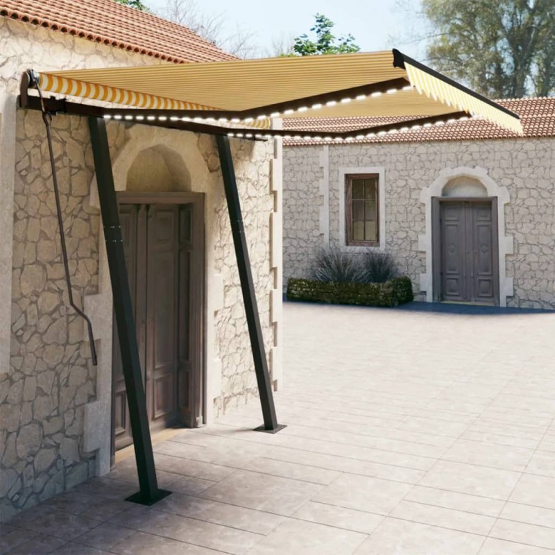 Tenda Automatica Sensore Vento LED 3x2,5cm Gialla Bianca Tenda Automatica Sensore Vento LED 3x2,5cm Gialla Bianca