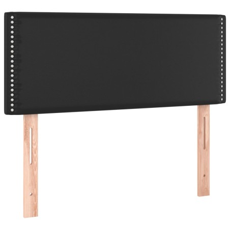Testiera Nera 100x5x78/88 cm in Similpelle
