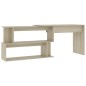 Scrivania ad Angolo Rovere Sonoma 200x50x76 cm in Truciolare