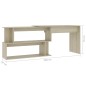 Scrivania ad Angolo Rovere Sonoma 200x50x76 cm in Truciolare