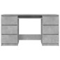 Scrivania Grigio Cemento 140x50x77 cm in Truciolato Scrivania Grigio Cemento 140x50x77 cm in Truciolato
