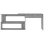 Scrivania ad Angolo Grigio Cemento 200x50x76 cm in Truciolare Scrivania ad Angolo Grigio Cemento 200x50x76 cm in Truciolare