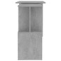 Scrivania ad Angolo Grigio Cemento 200x50x76 cm in Truciolare Scrivania ad Angolo Grigio Cemento 200x50x76 cm in Truciolare