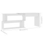 Scrivania ad Angolo Bianca 200x50x76 cm in Legno Multistrato Scrivania ad Angolo Bianca 200x50x76 cm in Legno Multistrato