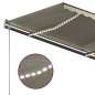 Tenda da Sole Automatica con Sensore Vento e LED 3x2,5cm Crema Tenda da Sole Automatica con Sensore Vento e LED 3x2,5cm Crema