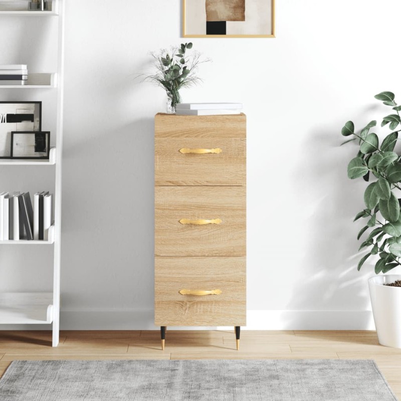Credenza Rovere Sonoma 34,5x34x90 cm in Legno Multistrato Credenza Rovere Sonoma 34,5x34x90 cm in Legno Multistrato