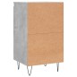 Credenza Grigio Cemento 40x35x70 cm in Legno Multistrato Credenza Grigio Cemento 40x35x70 cm in Legno Multistrato