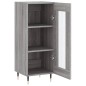 Credenza Grigio Sonoma 34,5x34x90 cm in Legno Multistrato Credenza Grigio Sonoma 34,5x34x90 cm in Legno Multistrato