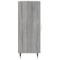 Credenza Grigio Sonoma 34,5x34x90 cm in Legno Multistrato Credenza Grigio Sonoma 34,5x34x90 cm in Legno Multistrato