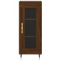 Credenza Rovere Marrone 34,5x34x90 cm in Legno Multistrato Credenza Rovere Marrone 34,5x34x90 cm in Legno Multistrato