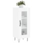Credenza Bianco Lucido 34,5x34x90 cm in Legno Multistrato Credenza Bianco Lucido 34,5x34x90 cm in Legno Multistrato