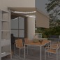 Tenda Automatica con Parasole LED e Sensore Vento 3x2,5m Crema Tenda Automatica con Parasole LED e Sensore Vento 3x2,5m Crema