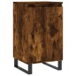 Credenze 2 pz Rovere Fumo 40x35x70 cm in Legno Multistrato Credenze 2 pz Rovere Fumo 40x35x70 cm in Legno Multistrato
