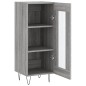 Credenza Grigio Sonoma 34,5x34x90 cm in Legno Multistrato Credenza Grigio Sonoma 34,5x34x90 cm in Legno Multistrato