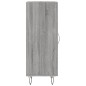 Credenza Grigio Sonoma 34,5x34x90 cm in Legno Multistrato Credenza Grigio Sonoma 34,5x34x90 cm in Legno Multistrato