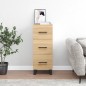 Credenza Rovere Sonoma 34,5x34x90 cm in Legno Multistrato Credenza Rovere Sonoma 34,5x34x90 cm in Legno Multistrato