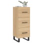Credenza Rovere Sonoma 34,5x34x90 cm in Legno Multistrato Credenza Rovere Sonoma 34,5x34x90 cm in Legno Multistrato