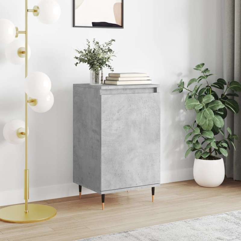 Credenza Grigio Cemento 40x35x70 cm in Legno Multistrato Credenza Grigio Cemento 40x35x70 cm in Legno Multistrato