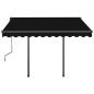 Tenda da Sole Automatica Sensore Vento e LED 3x2,5cm Antracite Tenda da Sole Automatica Sensore Vento e LED 3x2,5cm Antracite