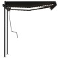 Tenda da Sole Automatica Sensore Vento e LED 3x2,5cm Antracite Tenda da Sole Automatica Sensore Vento e LED 3x2,5cm Antracite
