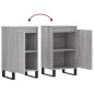 Credenze 2 pz Grigio Sonoma 40x35x70 cm in Legno Multistrato Credenze 2 pz Grigio Sonoma 40x35x70 cm in Legno Multistrato