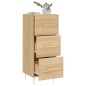 Credenza Rovere Sonoma 34,5x34x90 cm in Legno Multistrato Credenza Rovere Sonoma 34,5x34x90 cm in Legno Multistrato
